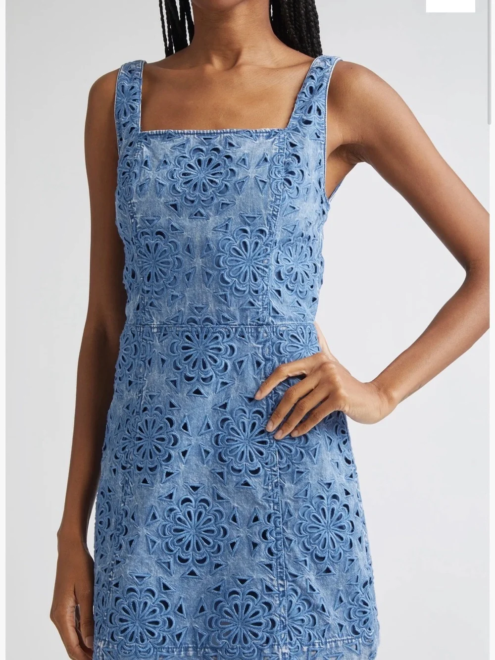 Alice + Olivia Maryann Floral Cutout Sleeveless Dress